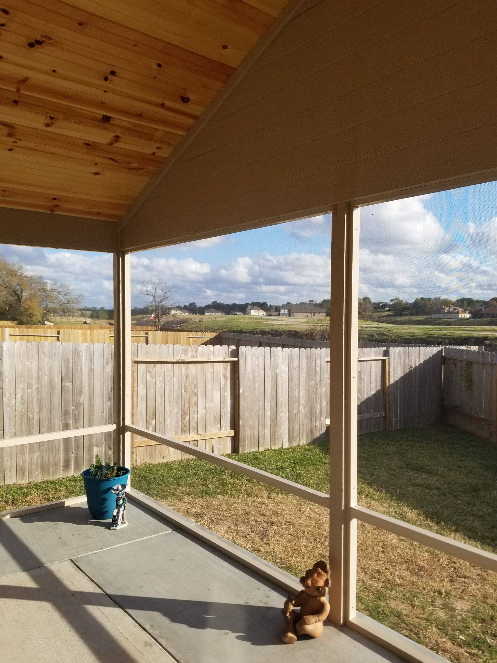 Screened porch